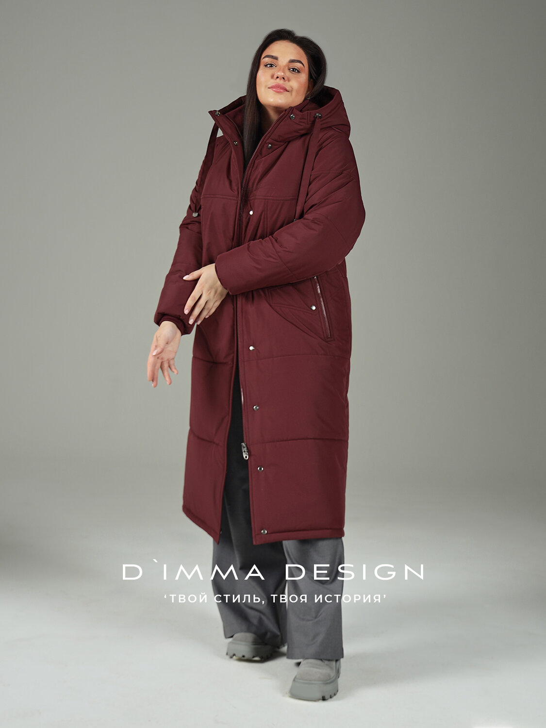 DIMMA Пальто 560761 2600 Бордовый