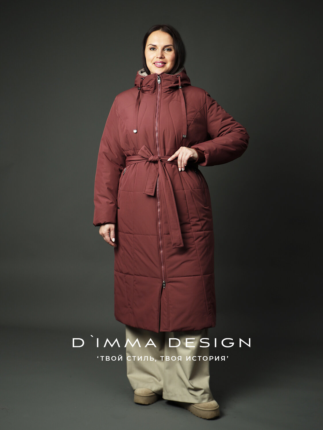 DIMMA Пальто 560773 2604 Терракотовый