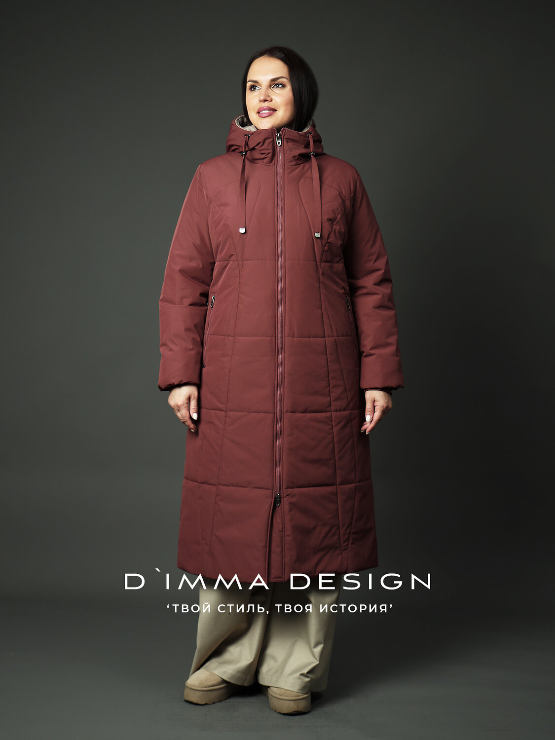 DIMMA Пальто 560773 2604 Терракотовый