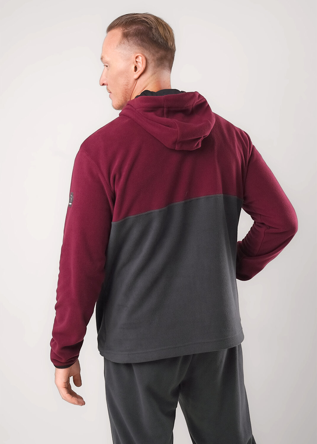 CLEVER Джемпер 560787 452595/01л т.бордовый/т.серый