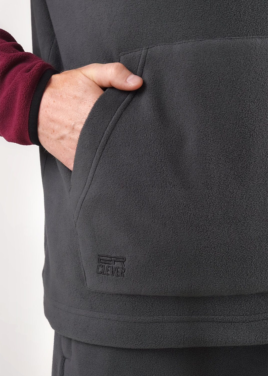 CLEVER Джемпер 560787 452595/01л т.бордовый/т.серый