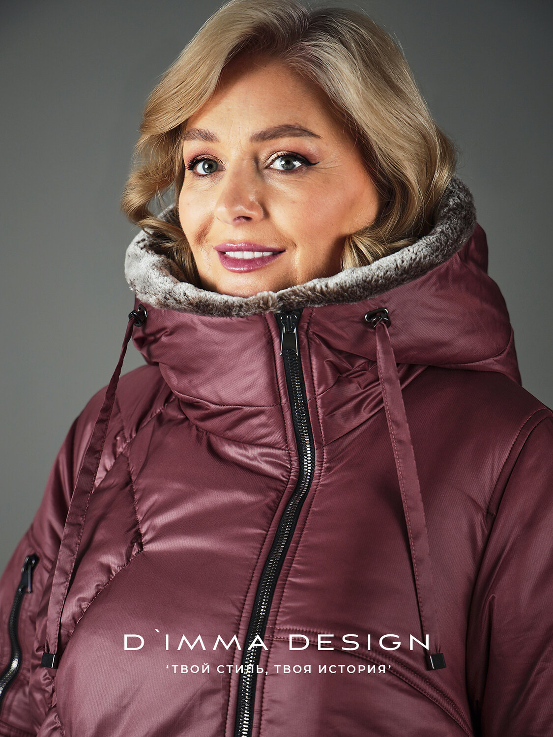 DIMMA Пальто 560820 2611 Бордовый