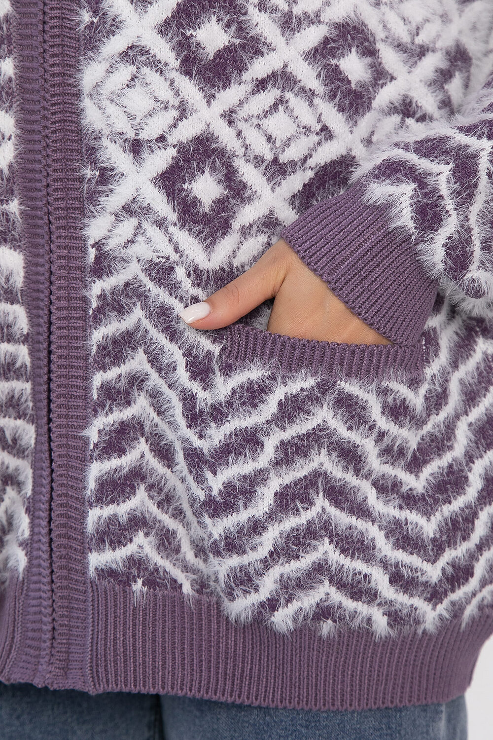 LT Collection Свитер 561104 Б14401-20М фиолетовый