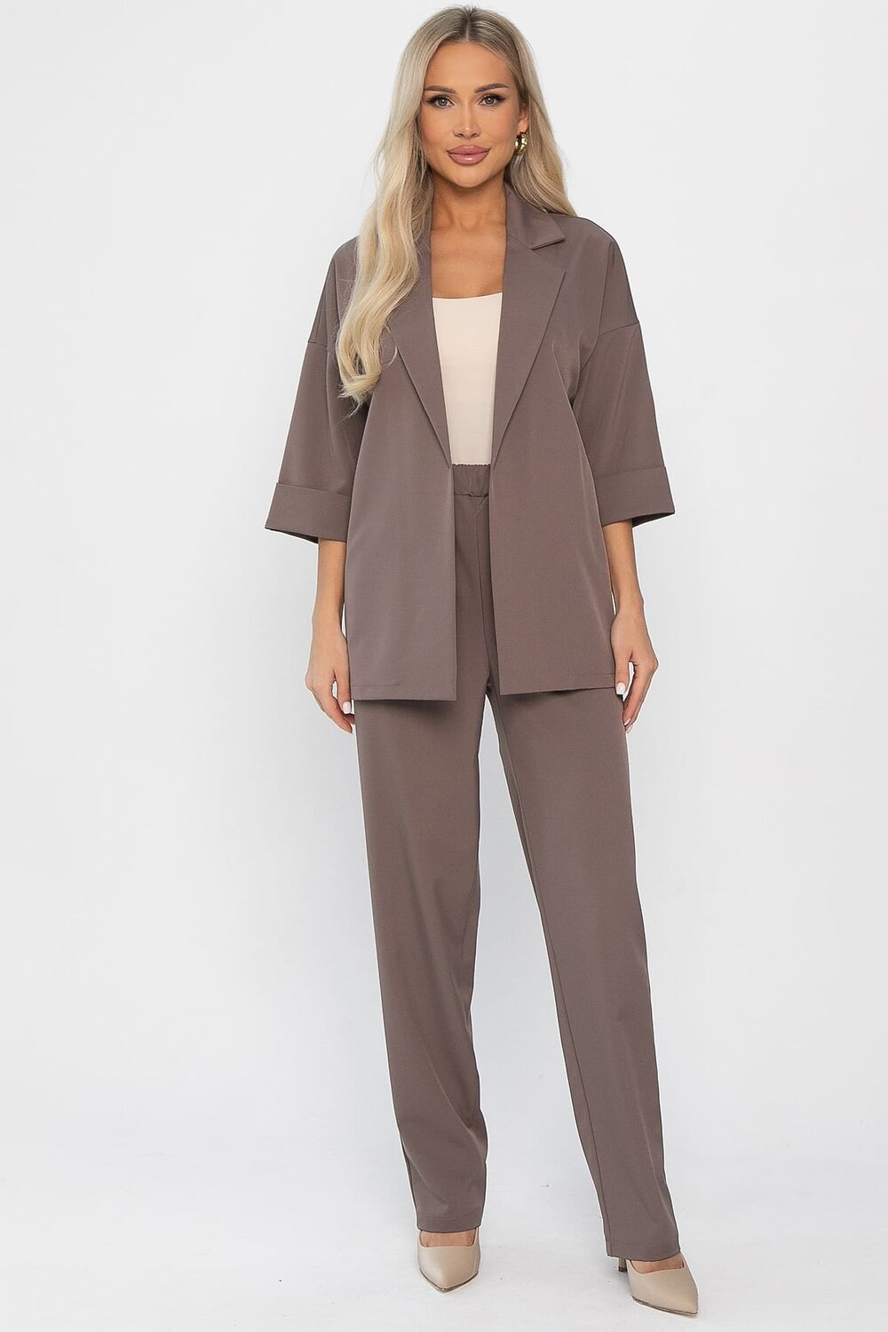 LT Collection Костюм 561105 К14376-12М коричневый