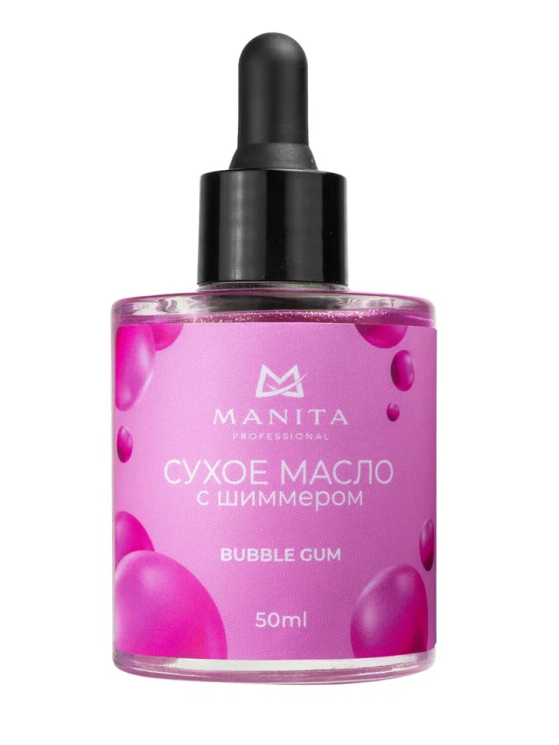 MANITA Масло для кутикулы сухое укрепляющее с шиммером / Bubble Gum, 50 мл 561343 28025