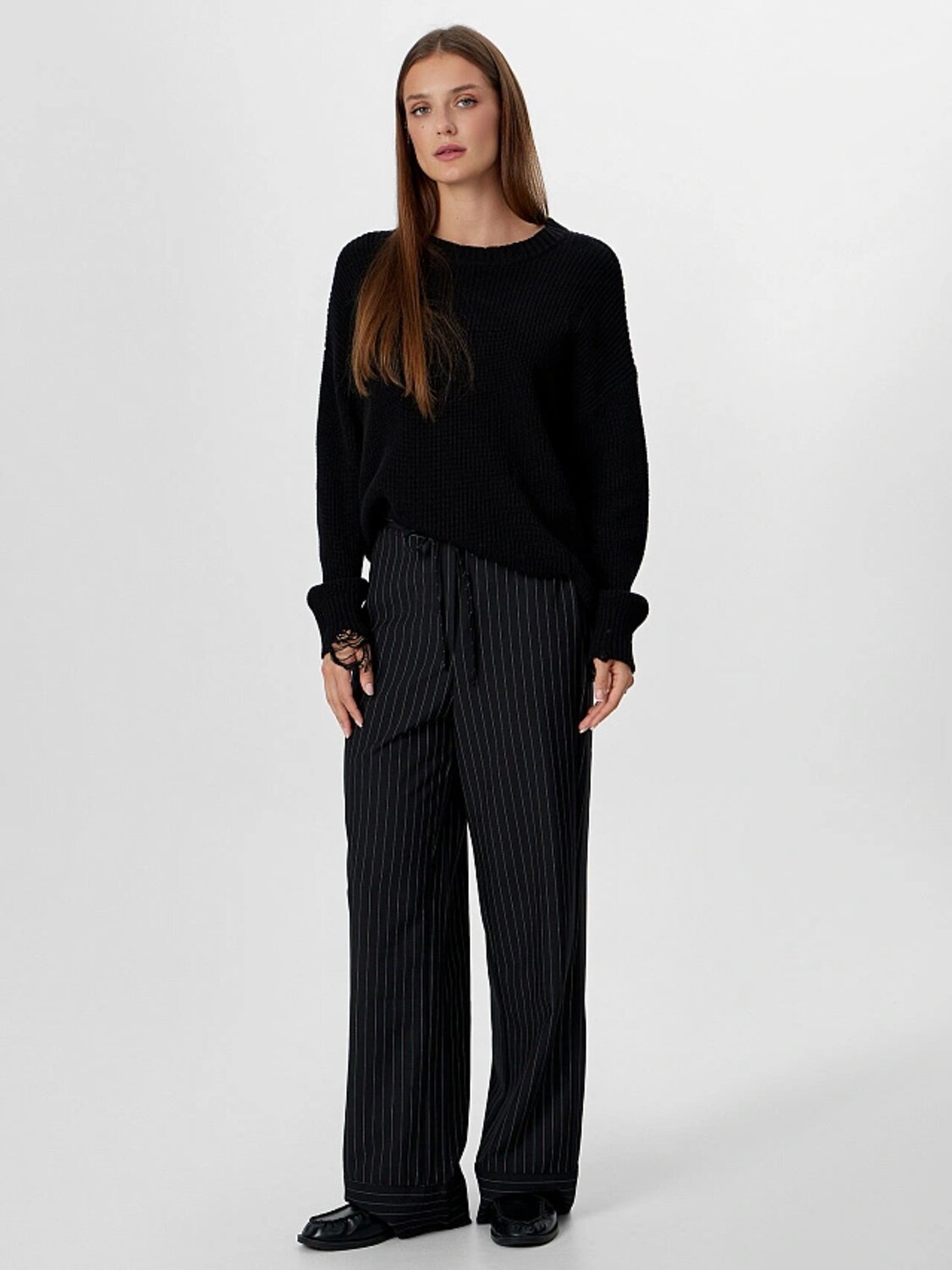 MARK FORMELLE Брюки 561449 182257 черно -розовая полоска