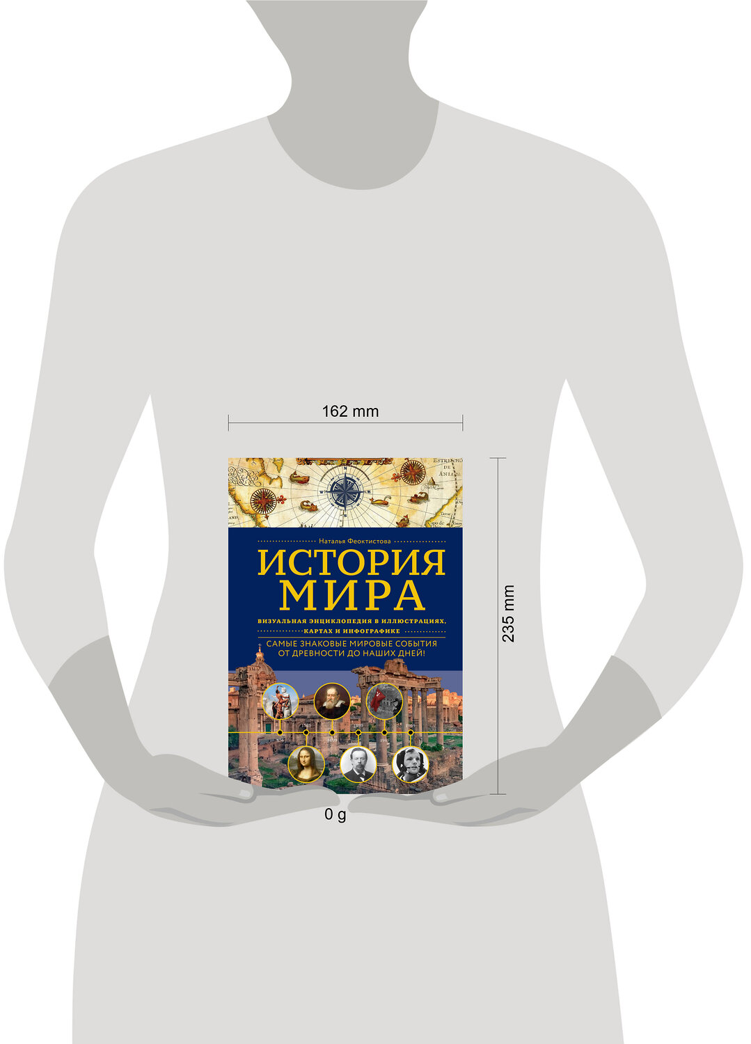 Эксмо Наталья Феоктистова "История мира. Визуальная энциклопедия в иллюстрациях, картах и инфографике" 561519 978-5-04-212737-3