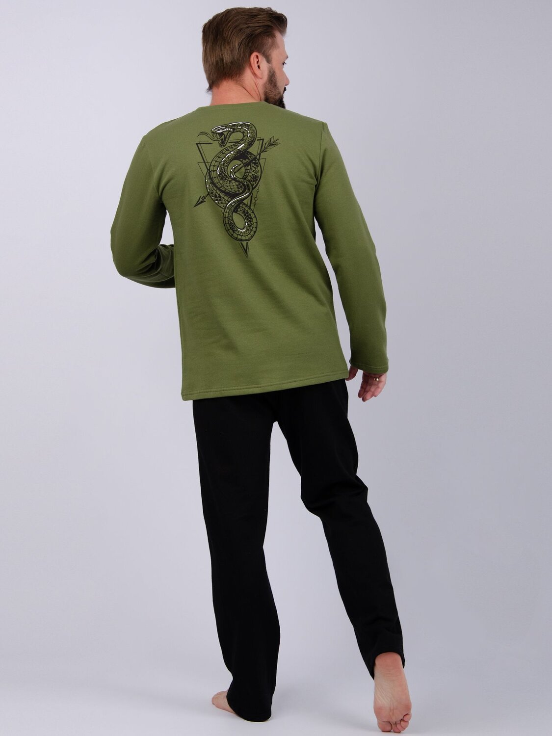 Malina Пижама 561848 3084 хаки/чёрный