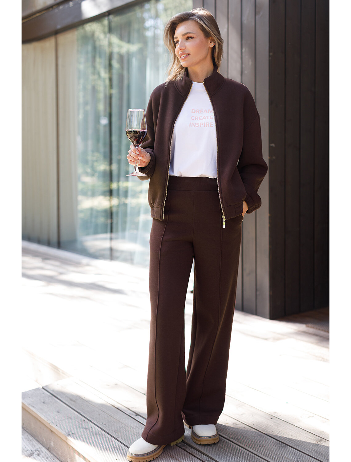 VILATTE Джемпер 562131 D49.103 коричневый