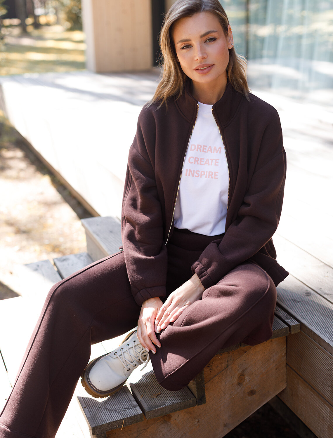 VILATTE Джемпер 562131 D49.103 коричневый