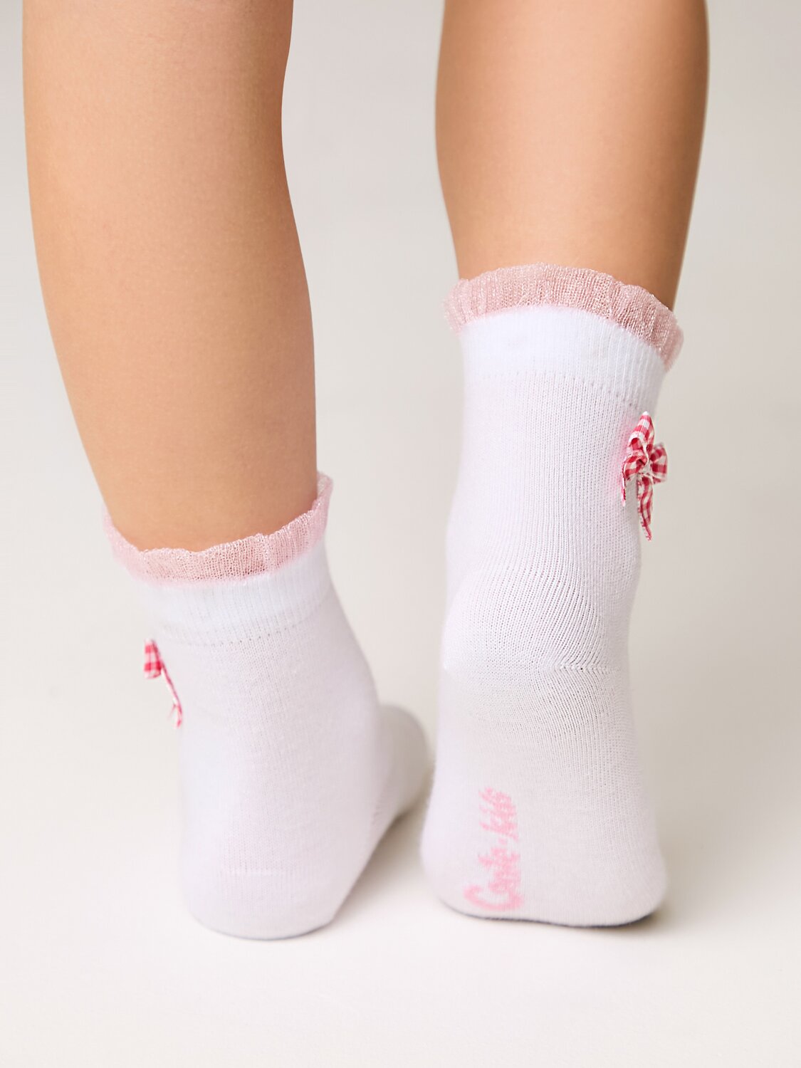 CONTE-KIDS Носки 562515 TIP-TOP (декор, бантики) 25С-1СП белый-розовый