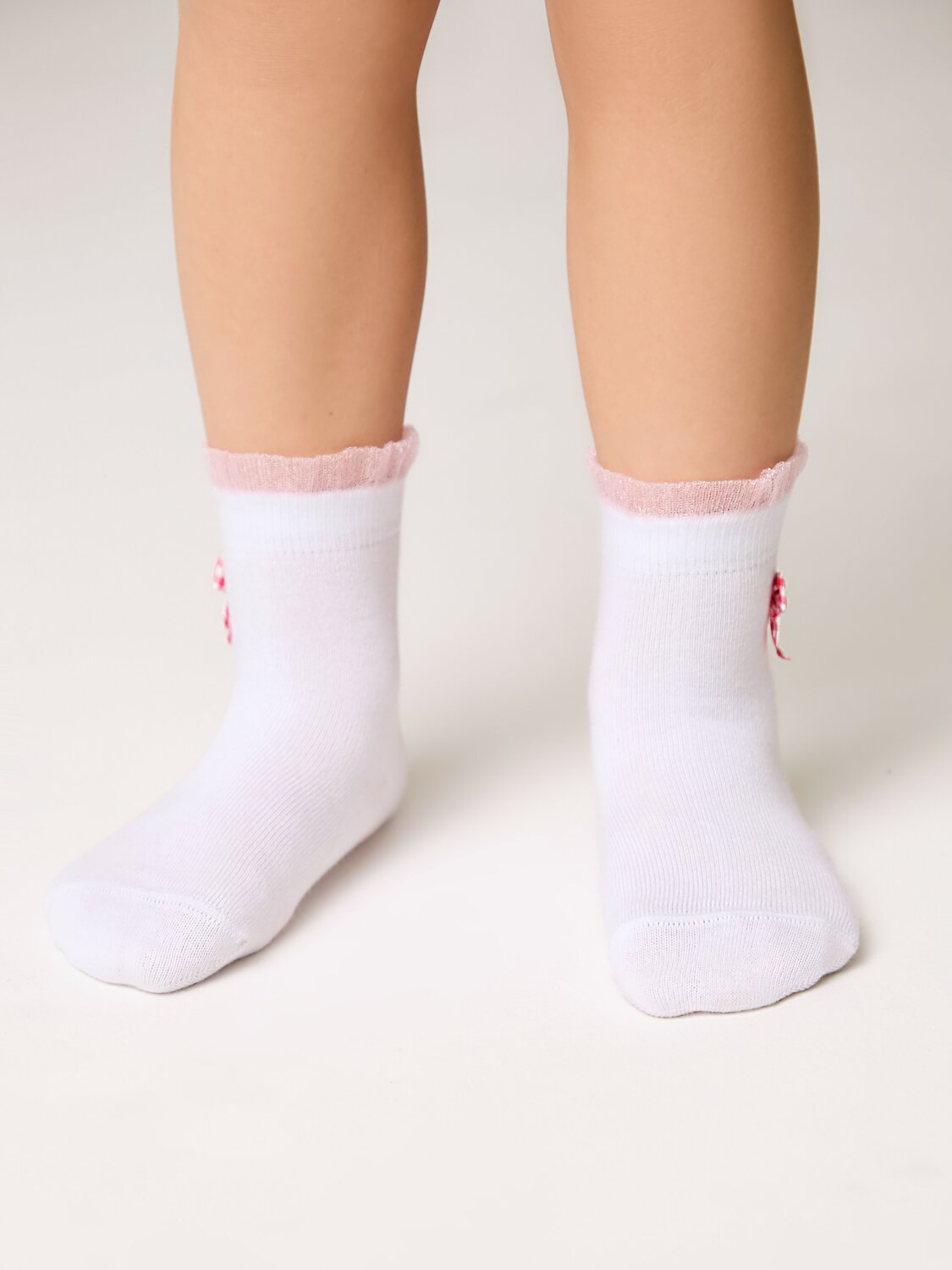 CONTE-KIDS Носки 562515 TIP-TOP (декор, бантики) 25С-1СП белый-розовый