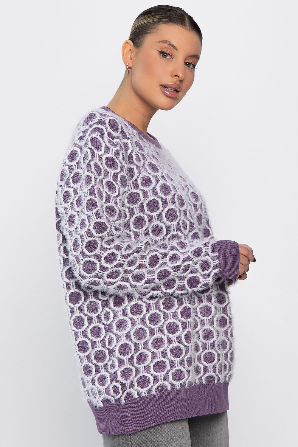 LT Collection Джемпер 562541 Б14429-20М фиолетовый