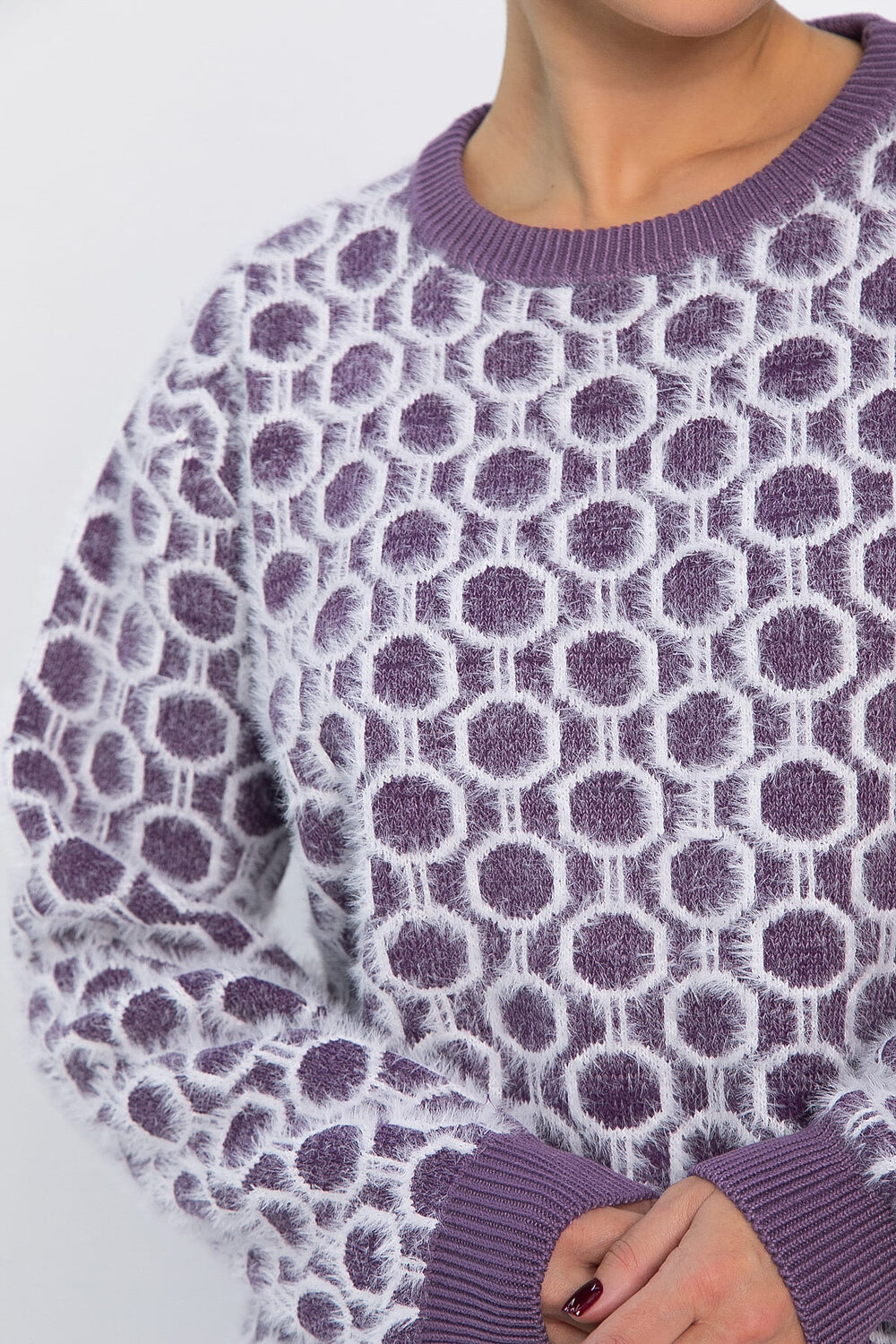 LT Collection Джемпер 562541 Б14429-20М фиолетовый
