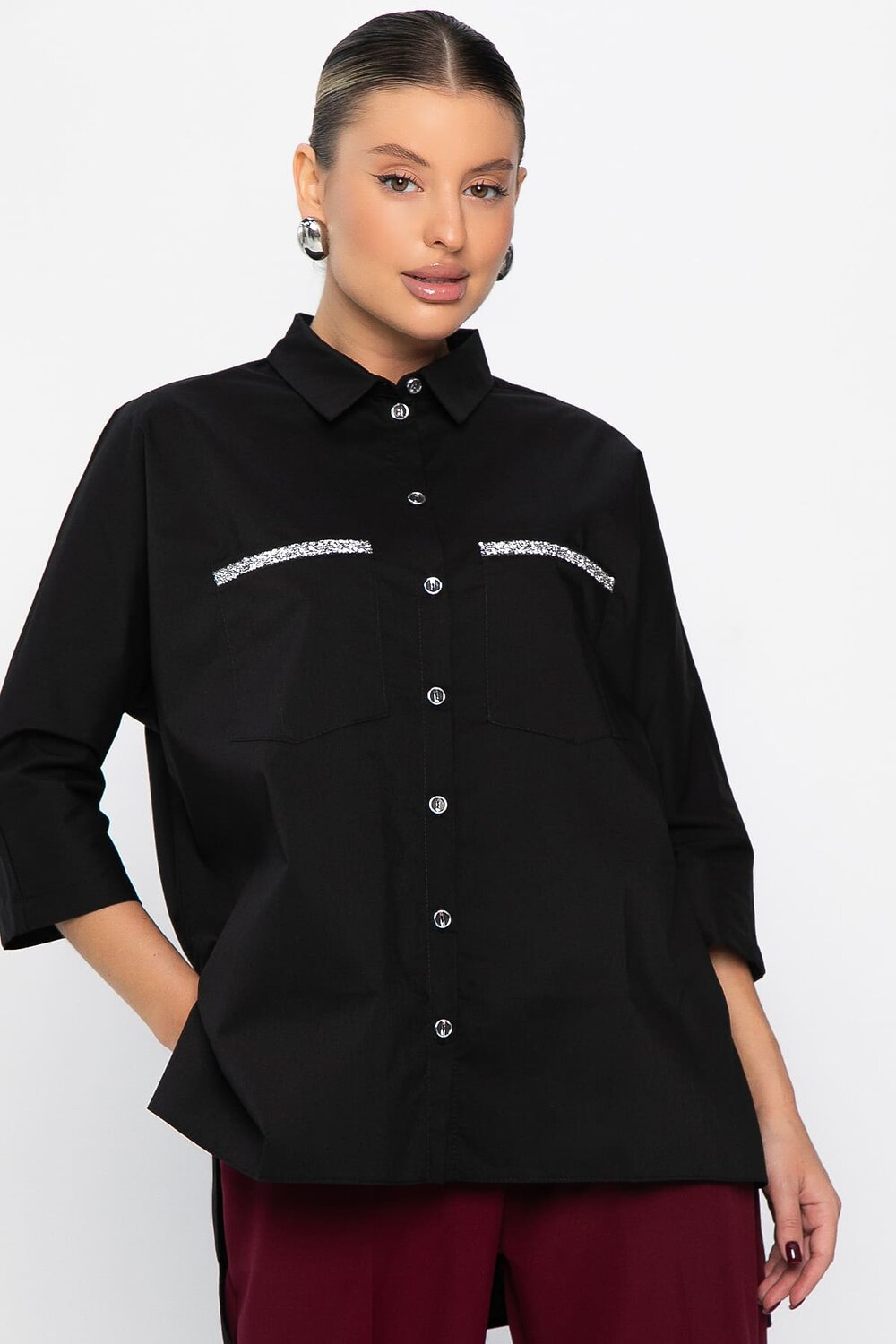 LT Collection Рубашка 562542 Б14440-10М черный