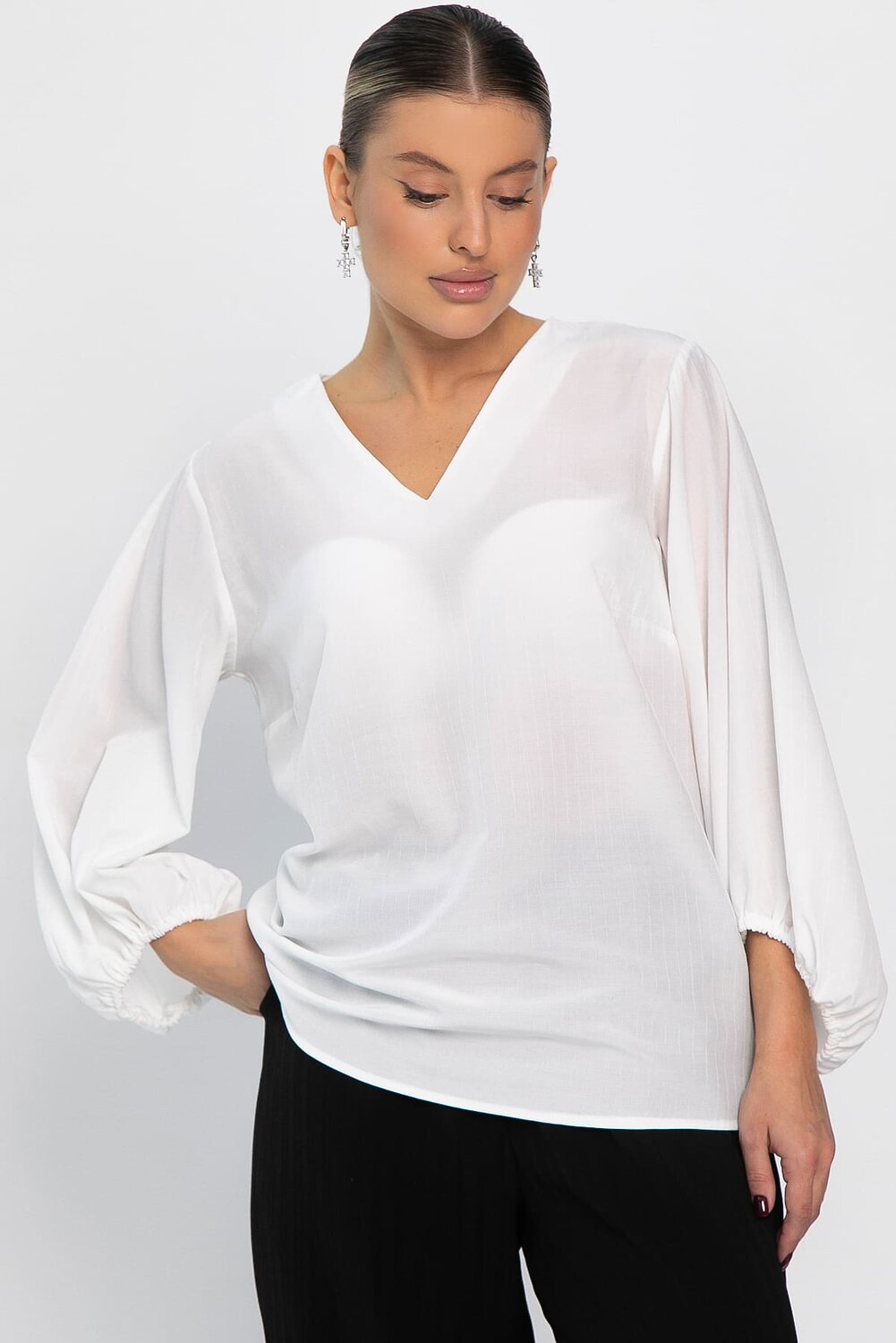 LT Collection Блуза 562543 Б14423-12М молочный