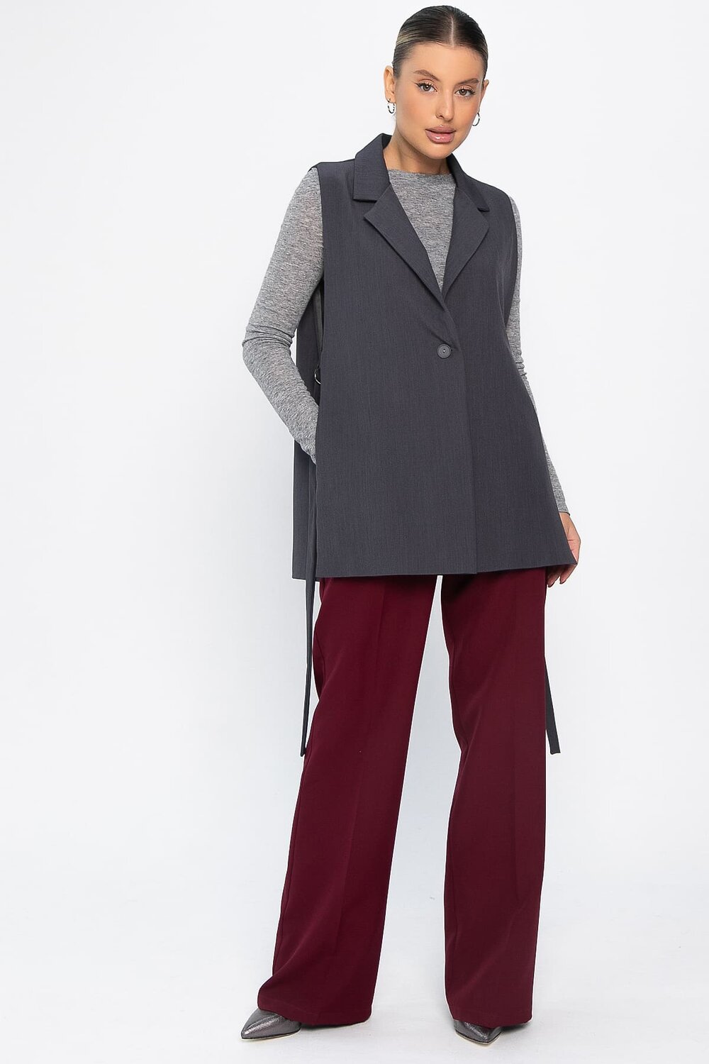 LT Collection Жилет 562545 Б14418-24М серый