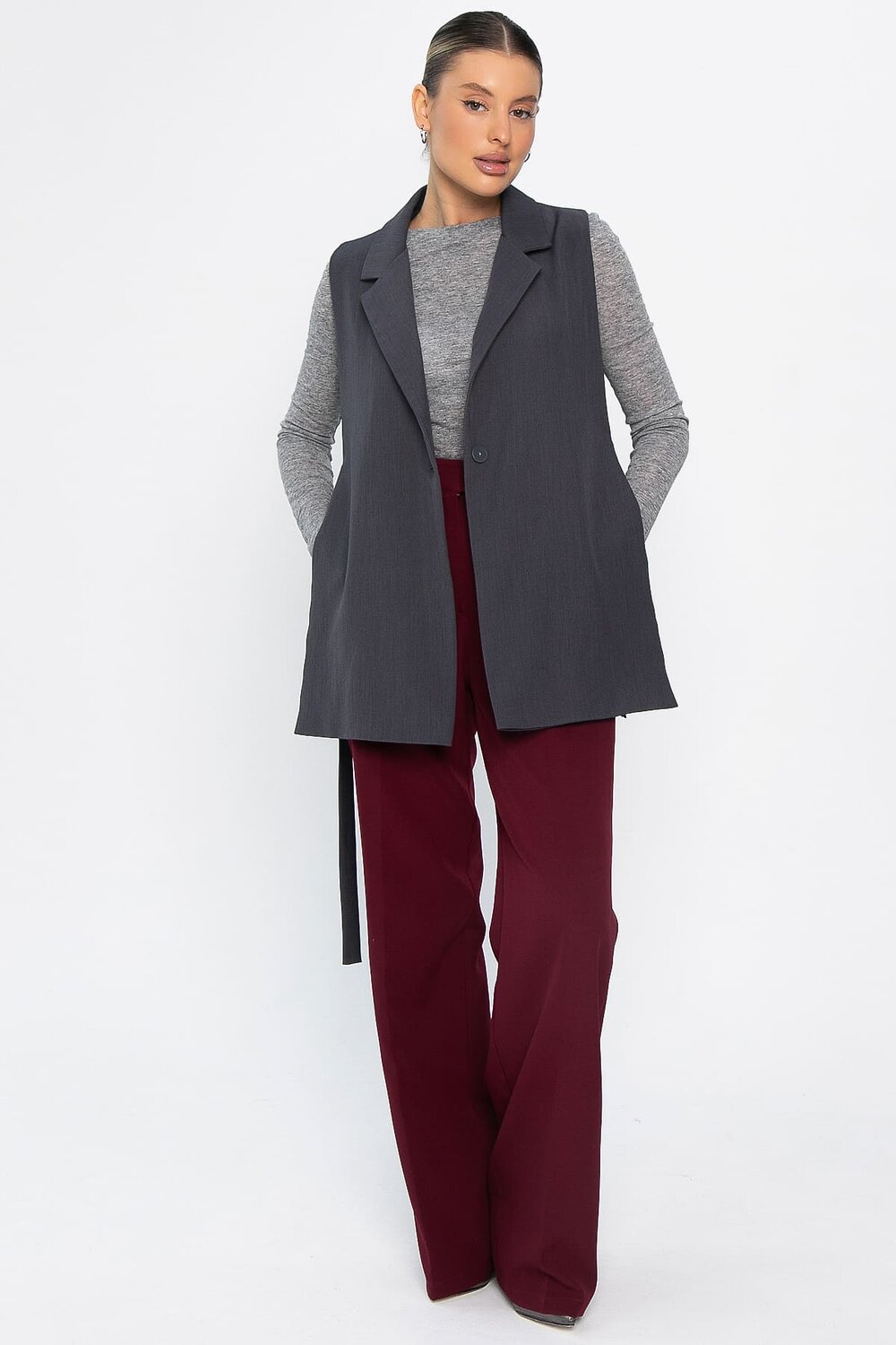 LT Collection Жилет 562545 Б14418-24М серый