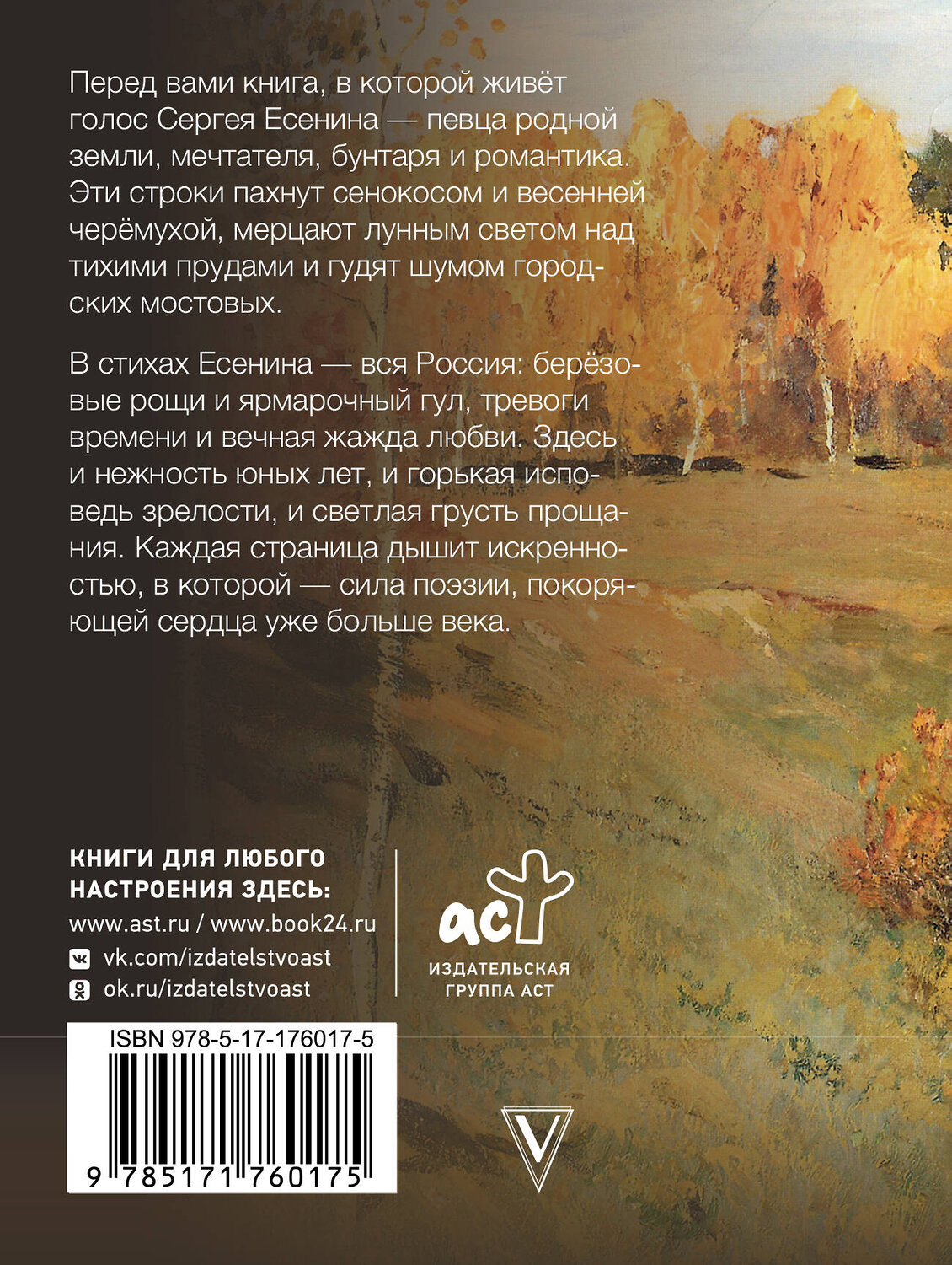 АСТ Есенин С.А. "Заметался пожар голубой" 562813 978-5-17-176017-5