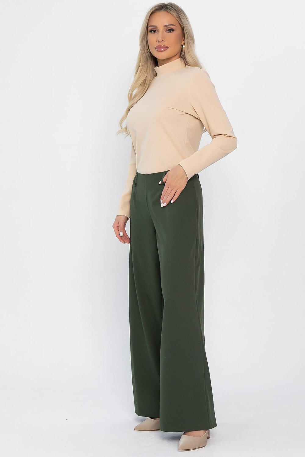 LT Collection Брюки 563085 Б14509-8М зеленый