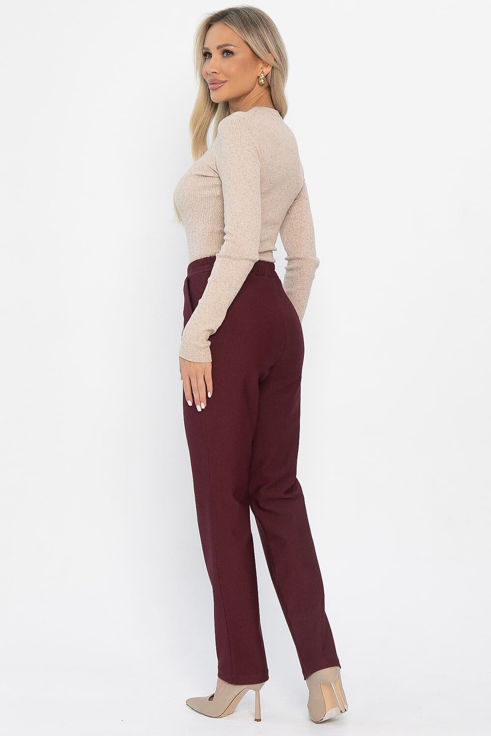 LT Collection Брюки 563396 Б14388-16М бордовый