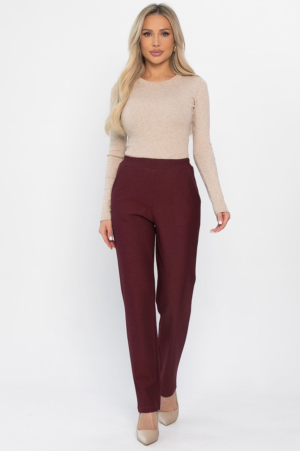 LT Collection Брюки 563396 Б14388-16М бордовый