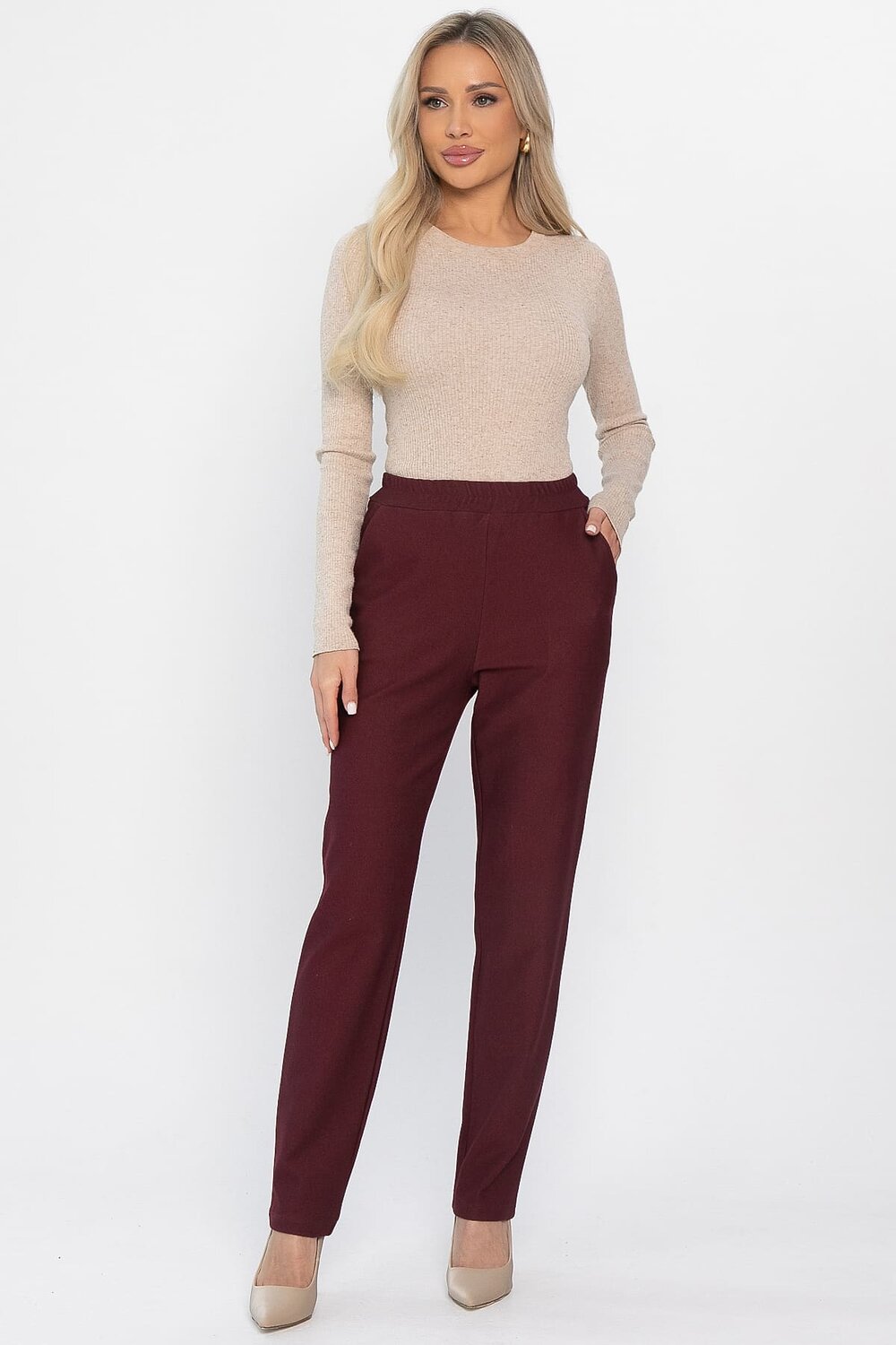 LT Collection Брюки 563396 Б14388-16М бордовый