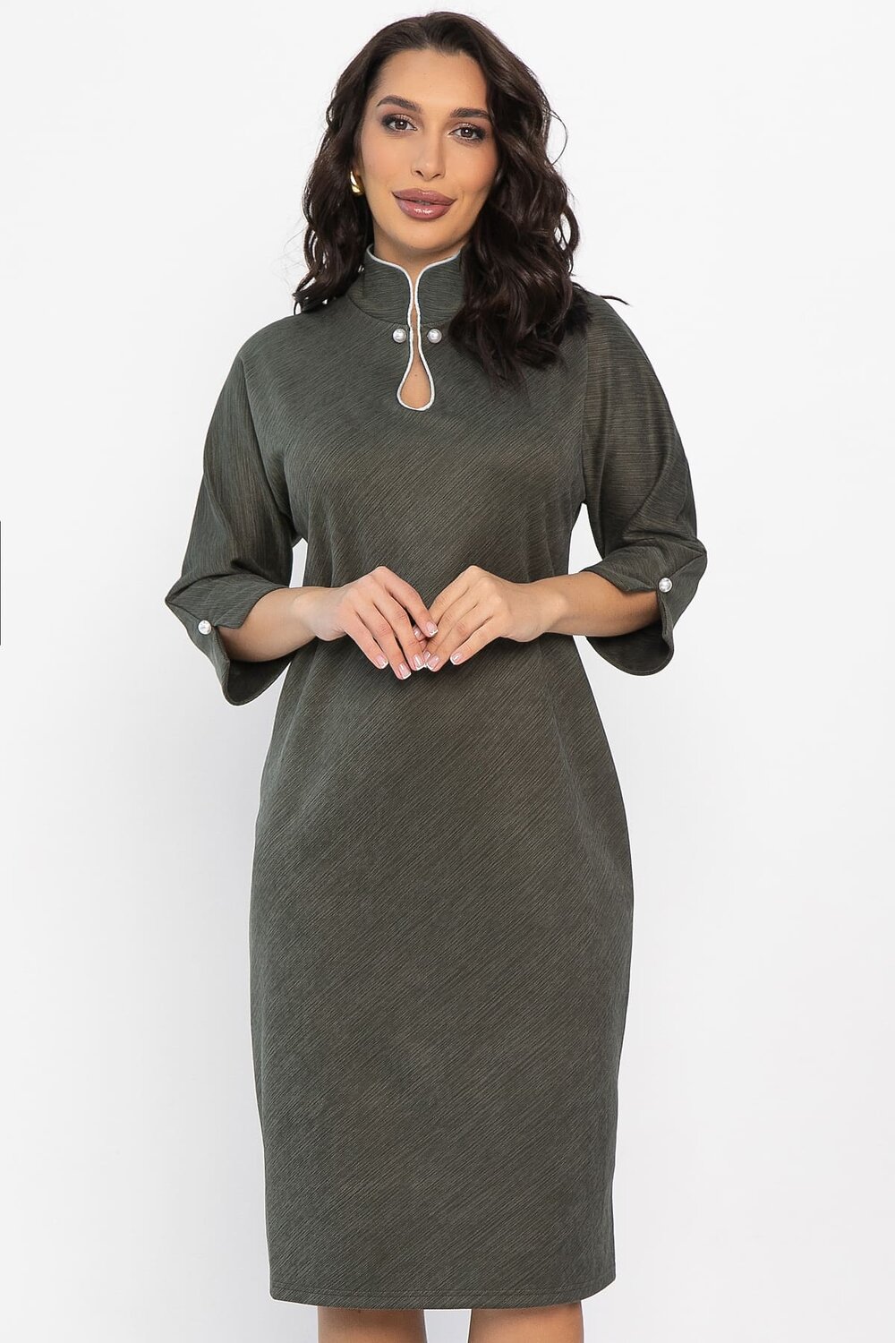 LT Collection Платье 563484 П14557-18М хаки