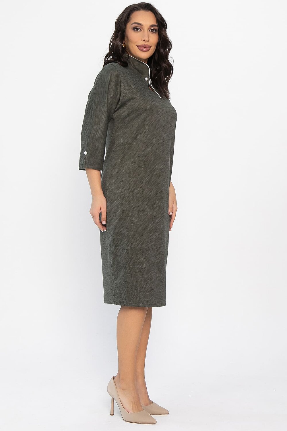 LT Collection Платье 563484 П14557-18М хаки