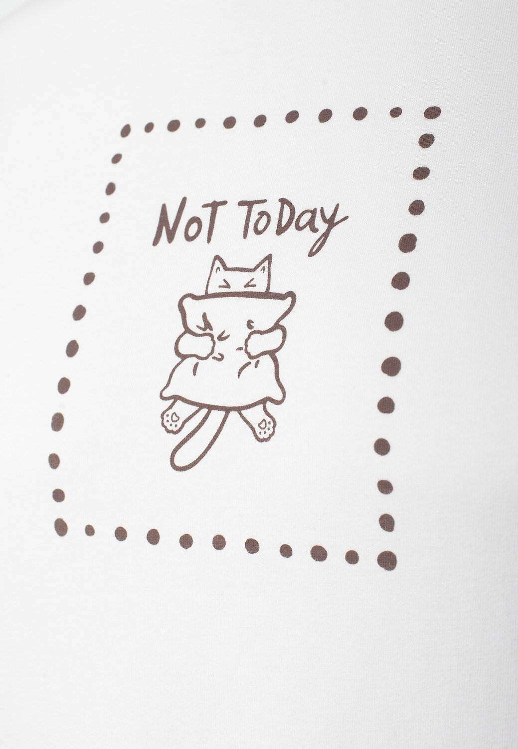VILATTE Футболка 563543 D49.136 белый_not today