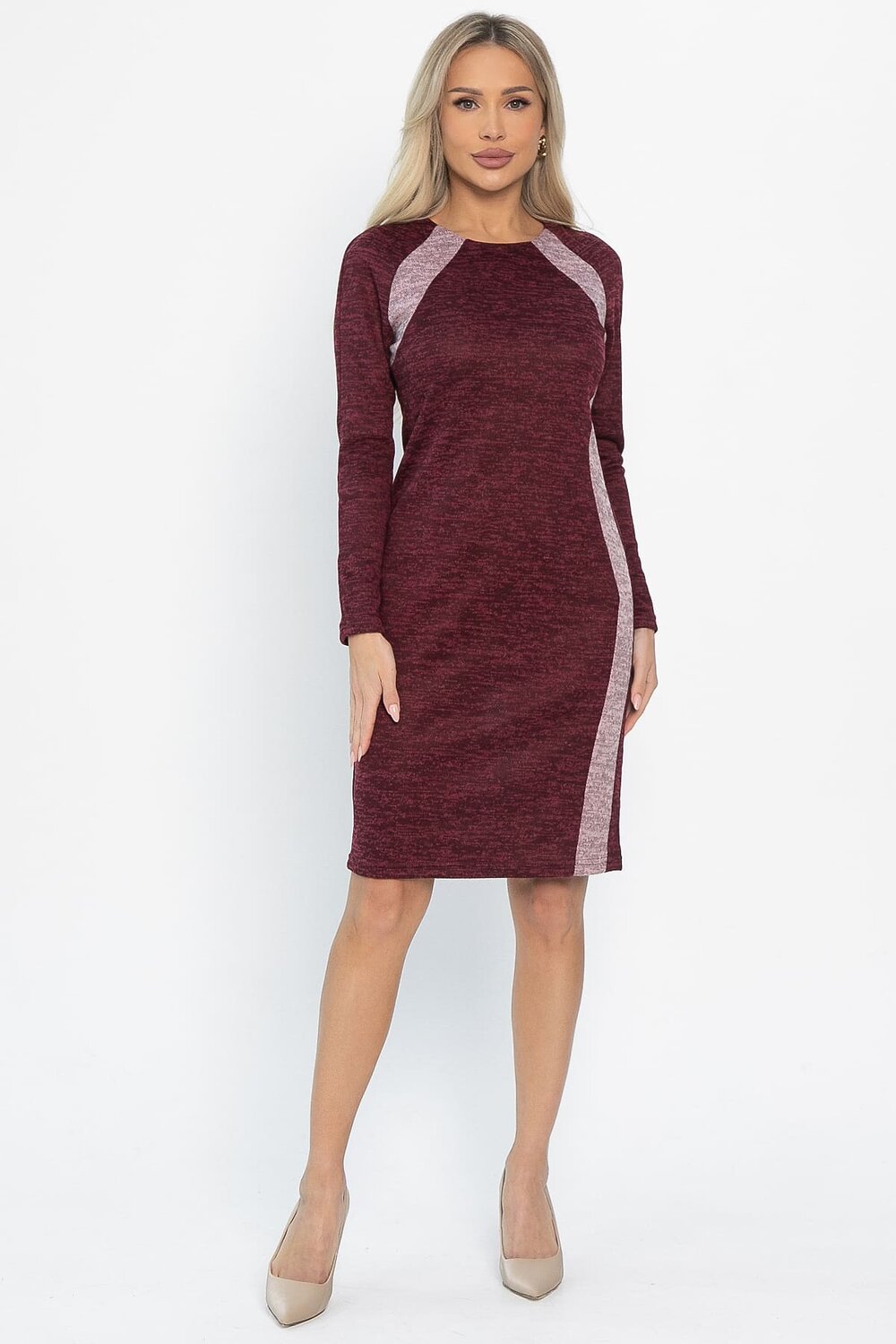 LT Collection Платье 563738 П14589-10М бордовый