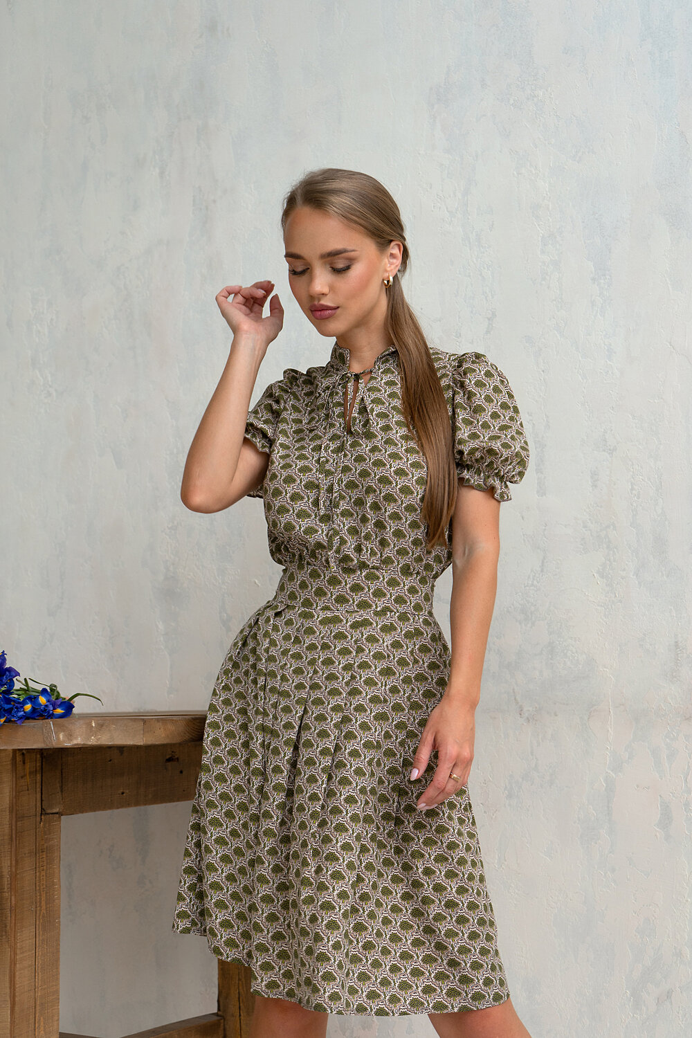 Open-style Платье 564135 5348 коричневый/бежевый/св.коричневый