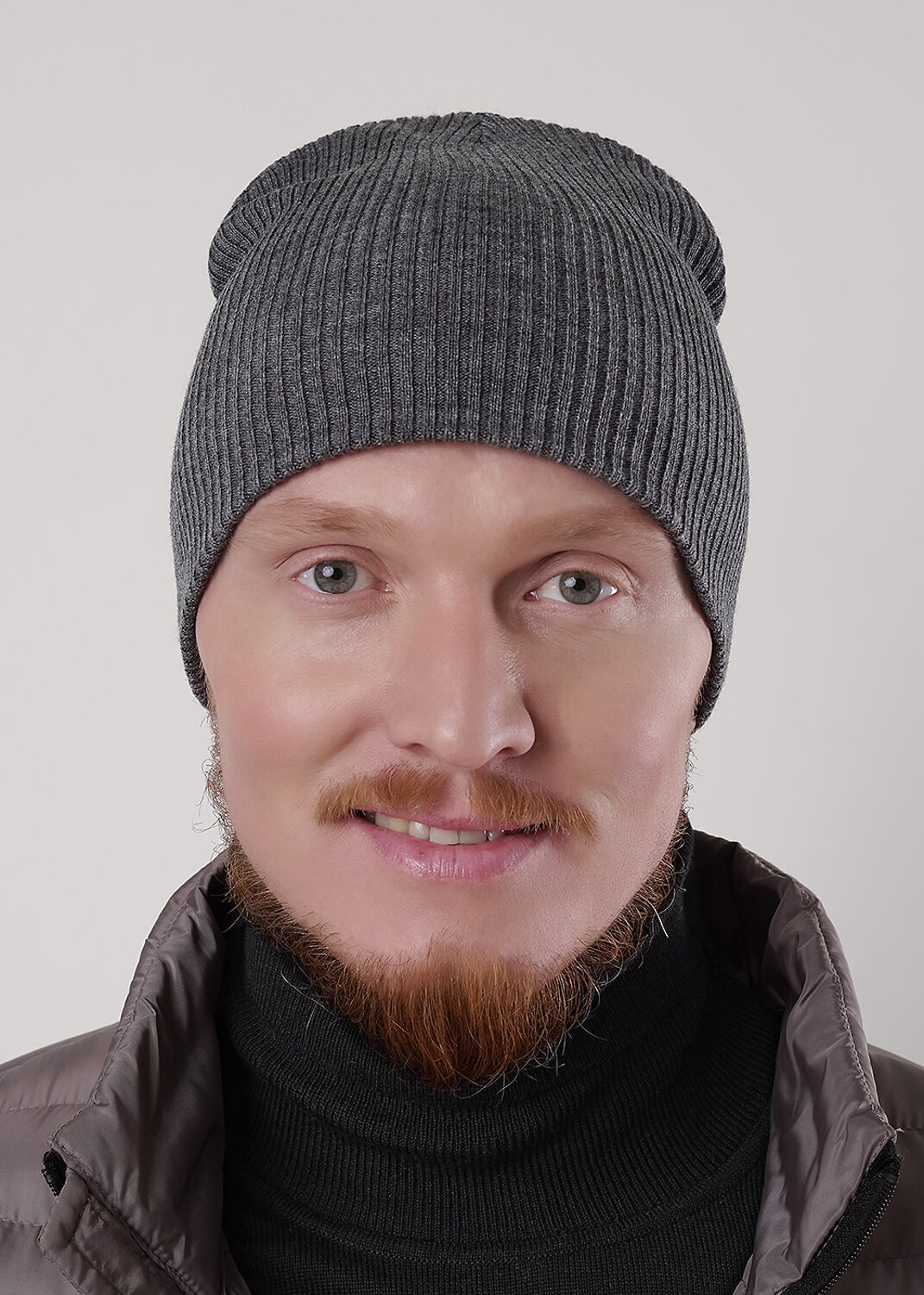 ЭЙС Шапка 564694 454412ак меланж серый