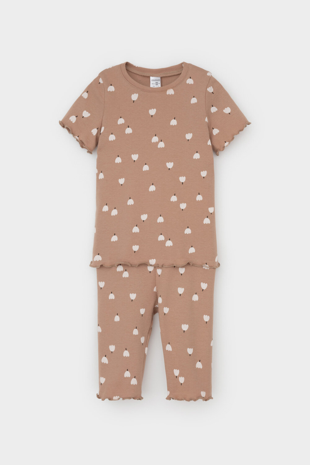 CROCKID Пижама 564960 К 1632 беж, колокольчики