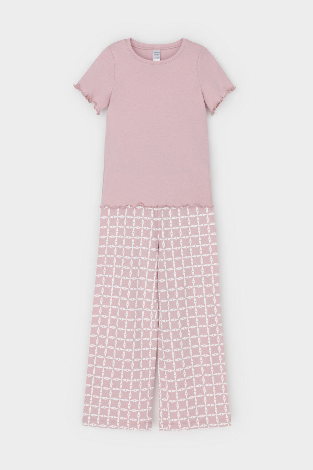 CROCKID Пижама 564961 К 1636 розовый лед, морская клетка