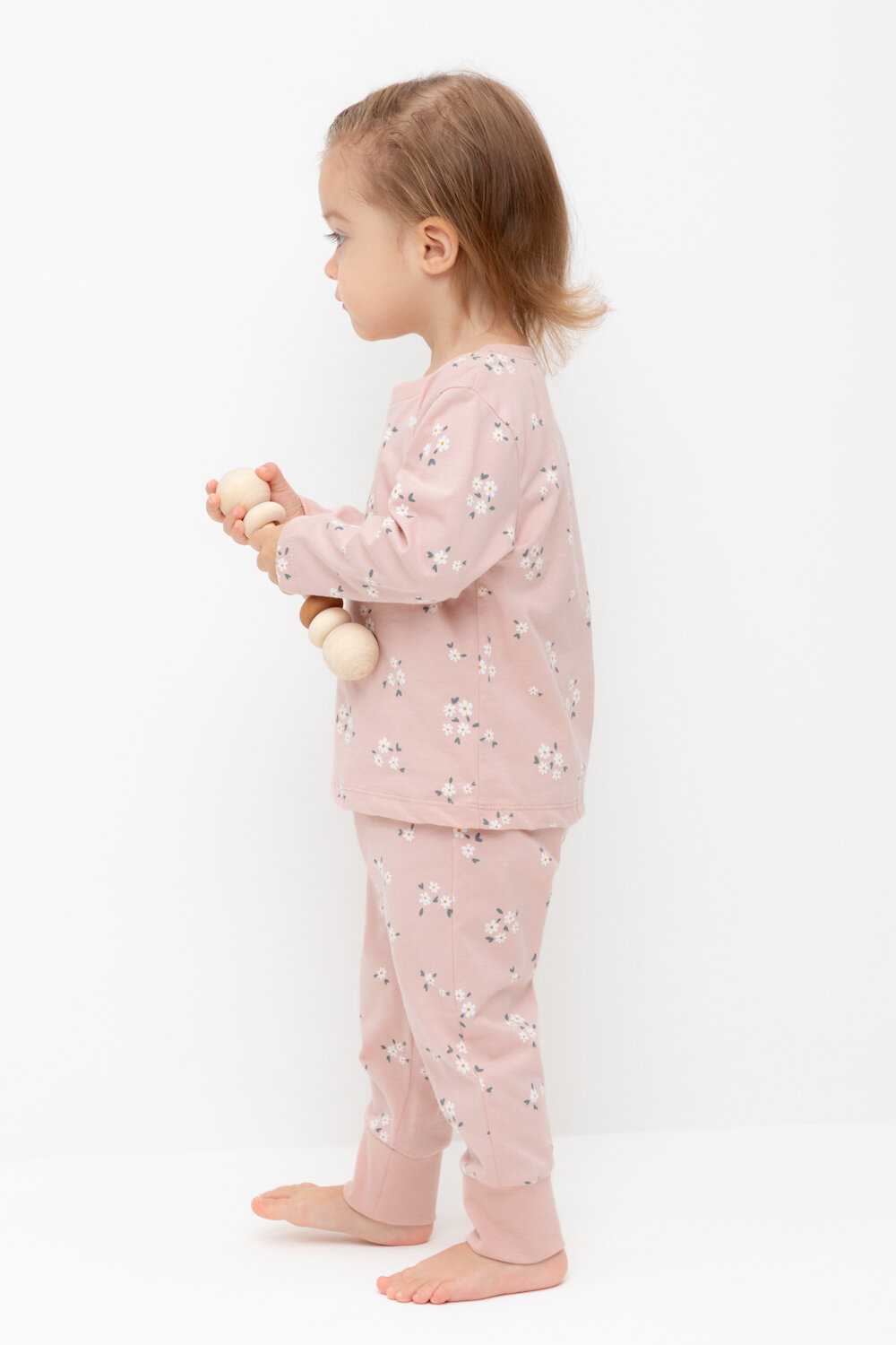 CROCKID Пижама 564965 К 1561 дымчатая роза, ромашковое поле