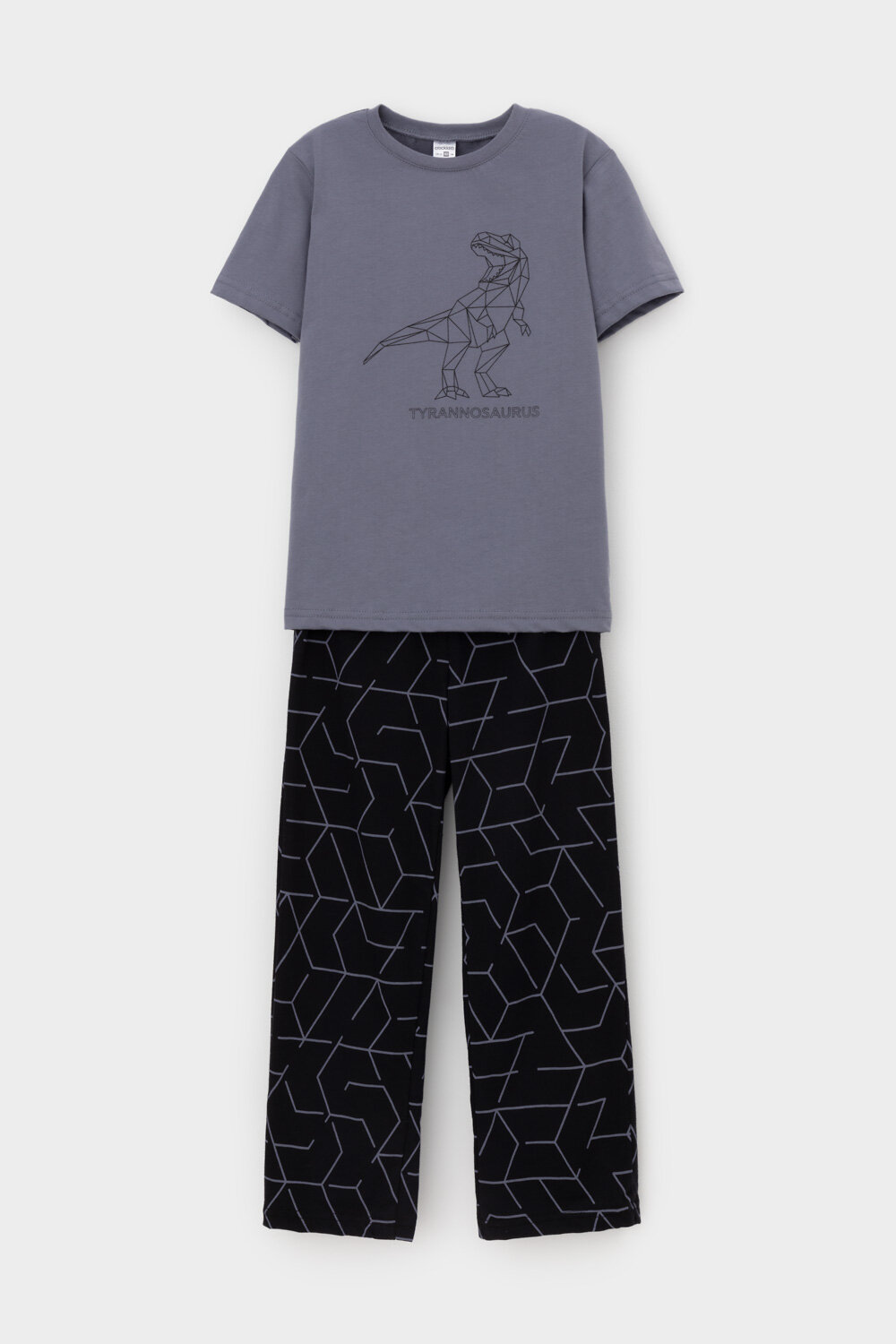 CROCKID Пижама 564966 К 1599 мокрый асфальт, геометрия