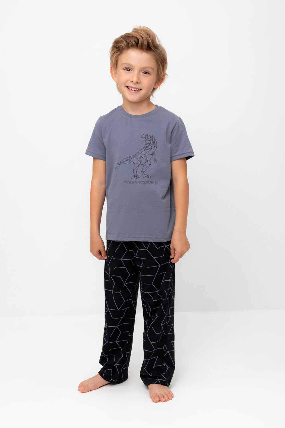 CROCKID Пижама 564966 К 1599 мокрый асфальт, геометрия