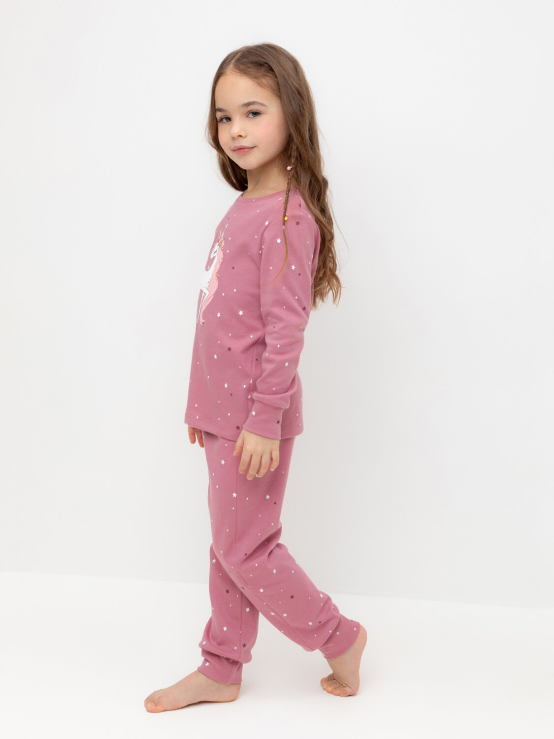 CROCKID Пижама 564969 К 1621 пепельная роза, звездочки