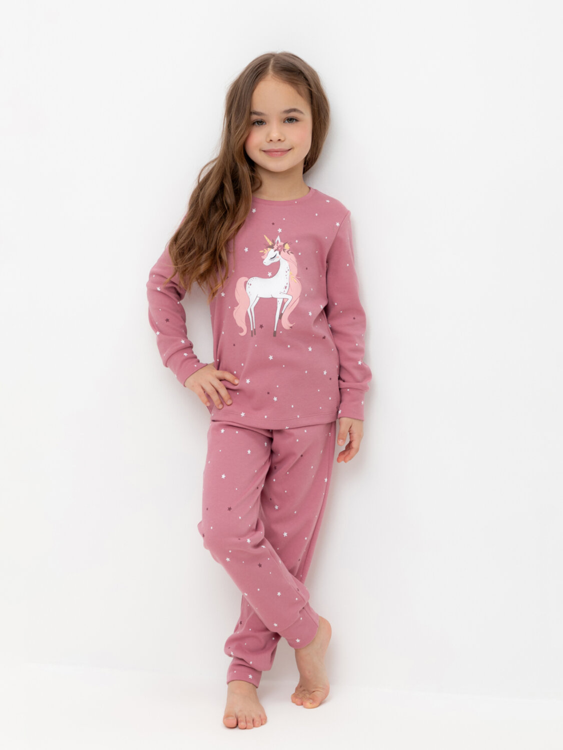 CROCKID Пижама 564969 К 1621 пепельная роза, звездочки