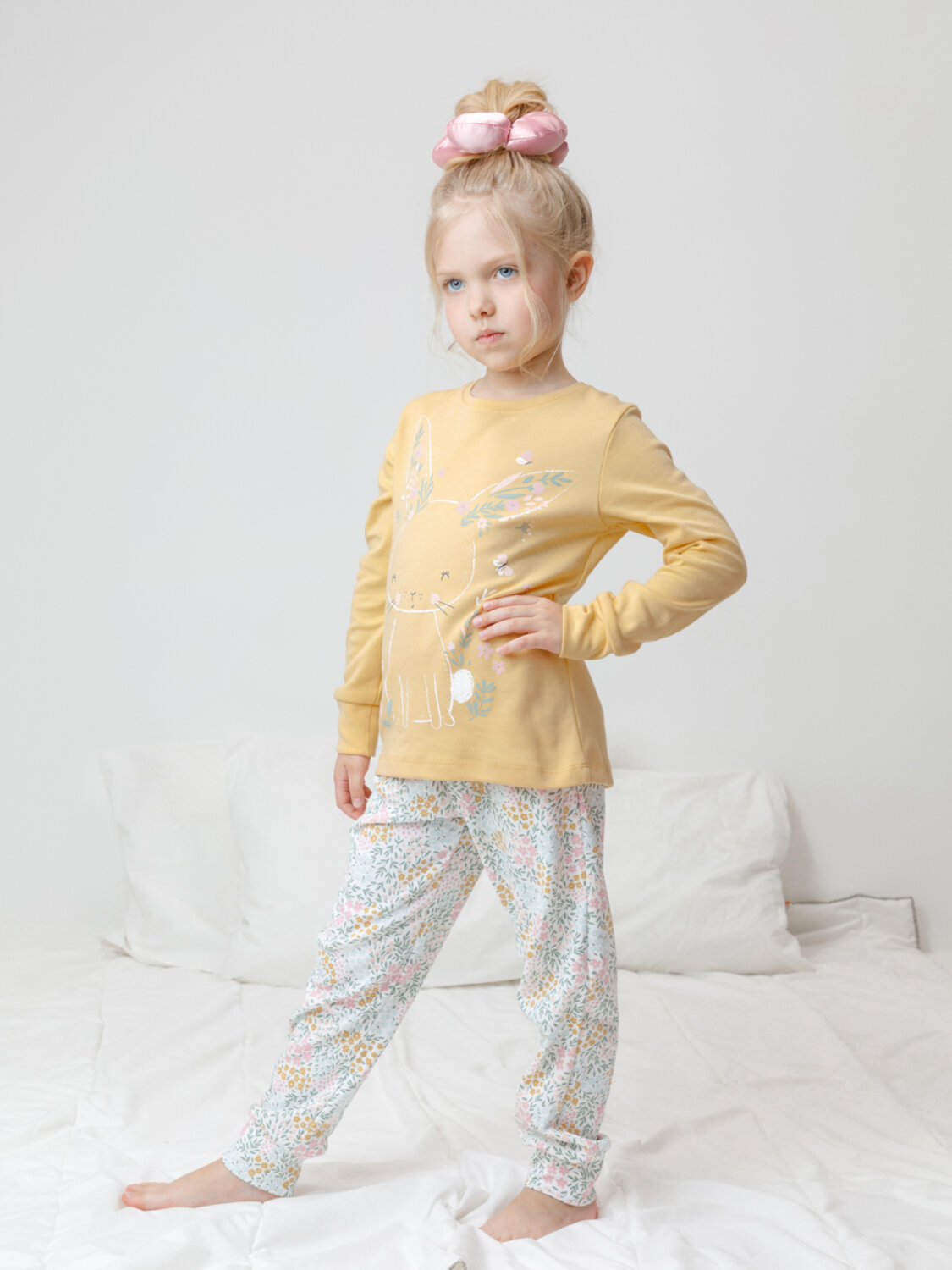 CROCKID Пижама 564971 К 1541 светлая мимоза, весенний сад