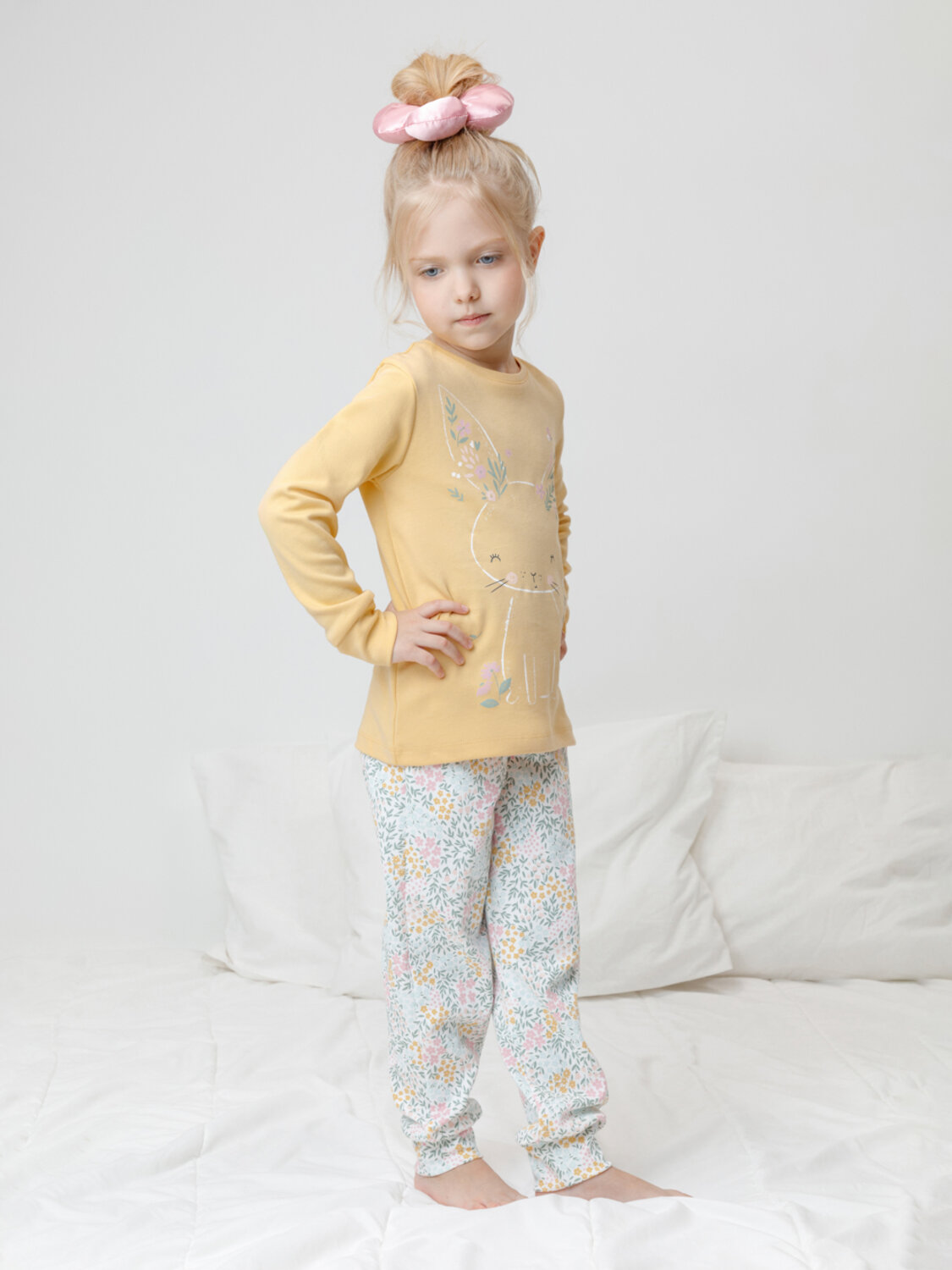 CROCKID Пижама 564971 К 1541 светлая мимоза, весенний сад