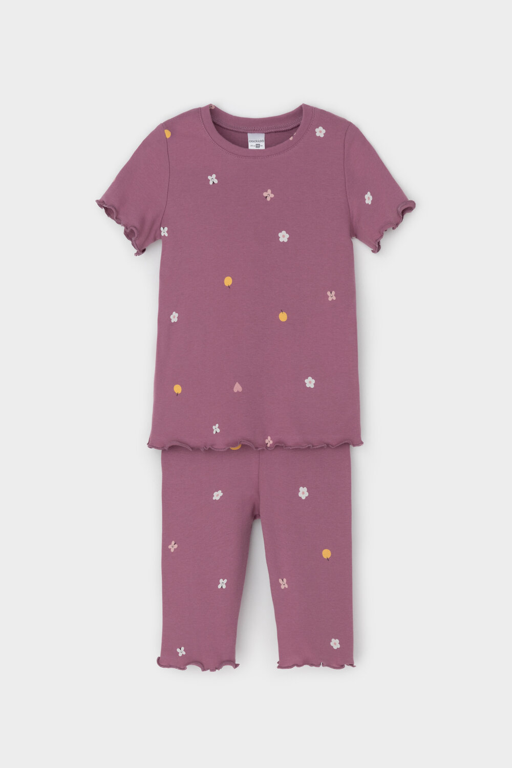 CROCKID Пижама 564972 К 1632 темная орхидея, полянка
