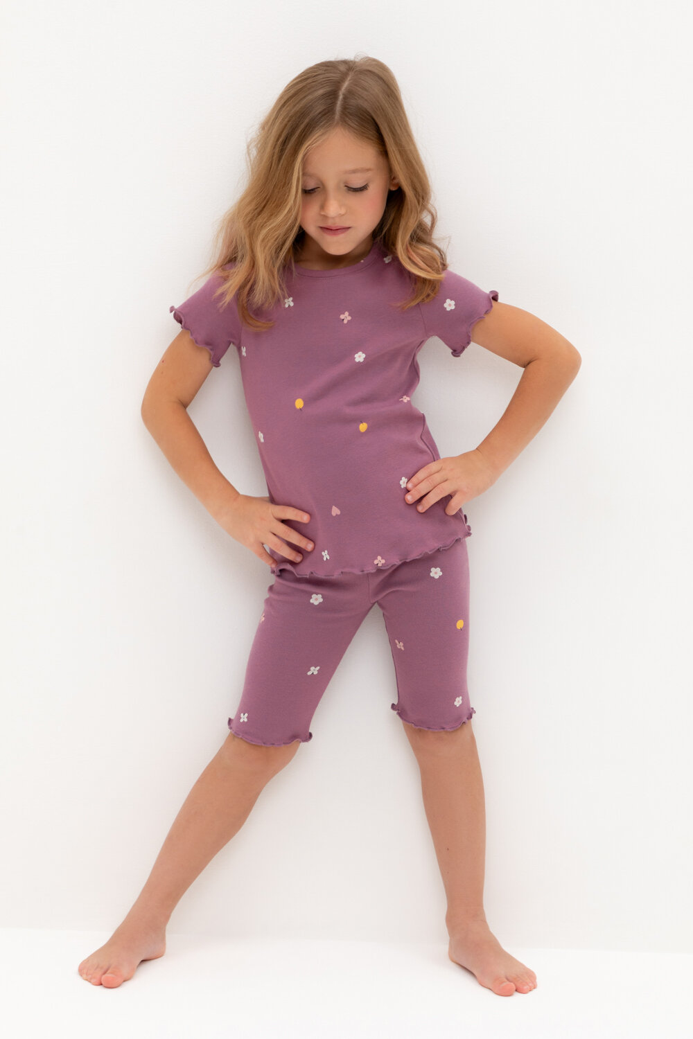 CROCKID Пижама 564972 К 1632 темная орхидея, полянка