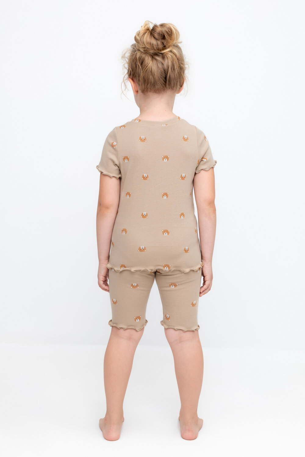 CROCKID Пижама 564973 К 1632 темно-бежевый, медвежонок