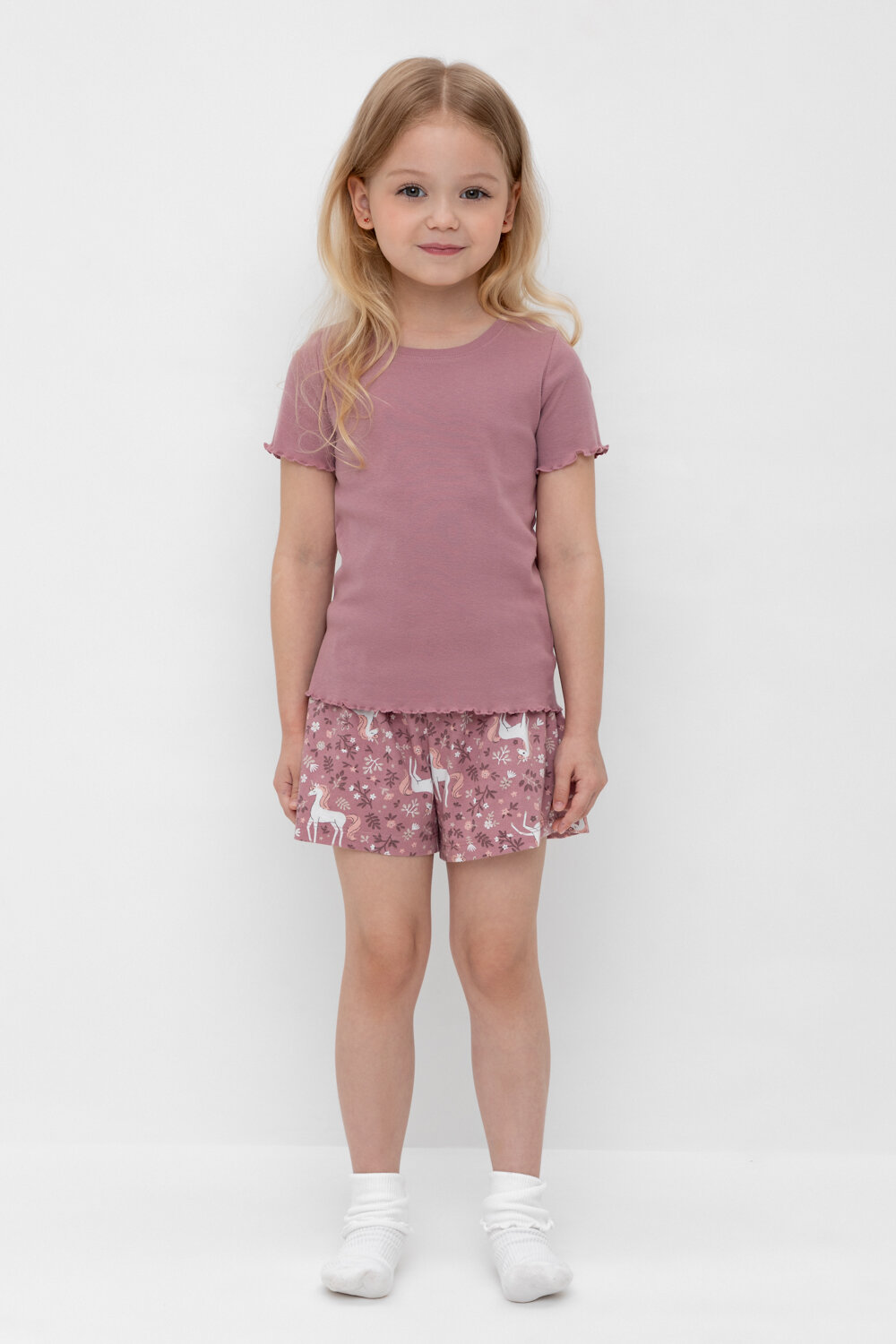 CROCKID Пижама 564974 К 1596 морозная вишня, единороги