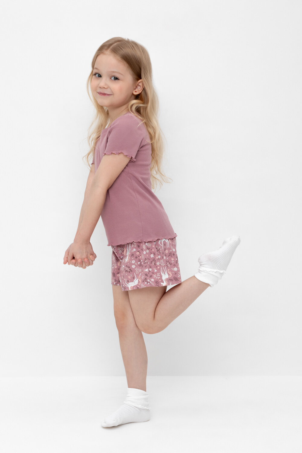 CROCKID Пижама 564974 К 1596 морозная вишня, единороги