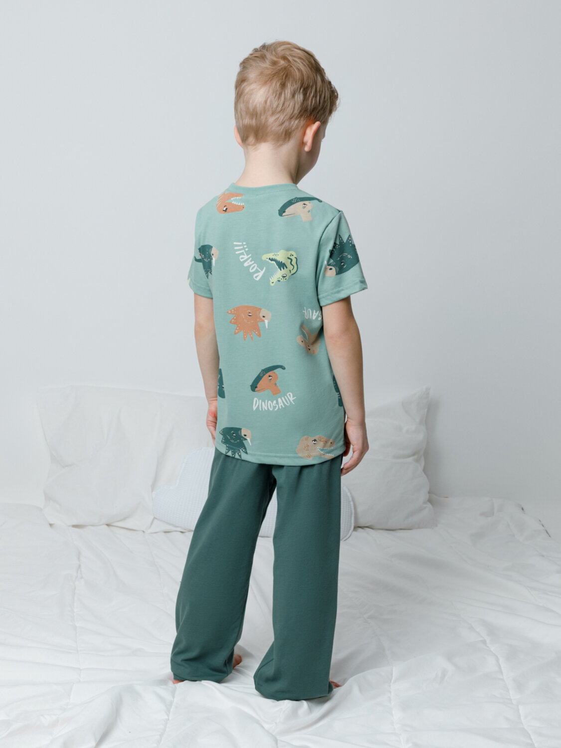 CROCKID Пижама 564975 К 1646 динозавры, зеленый