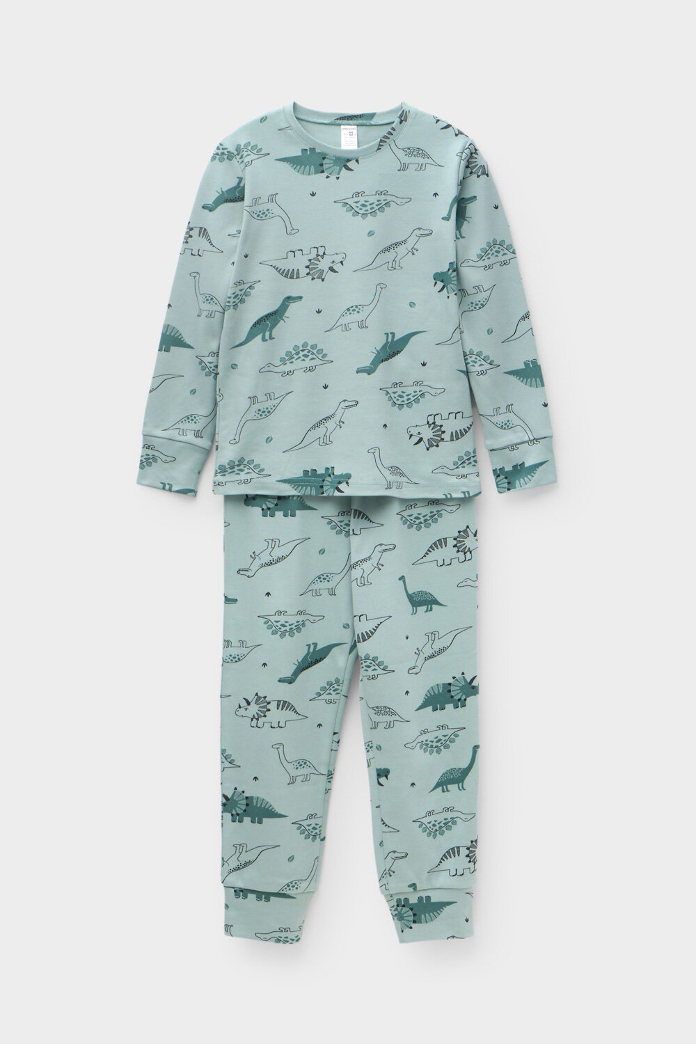 CROCKID Пижама 564977 К 1552/24 голубой прибой, динозавры