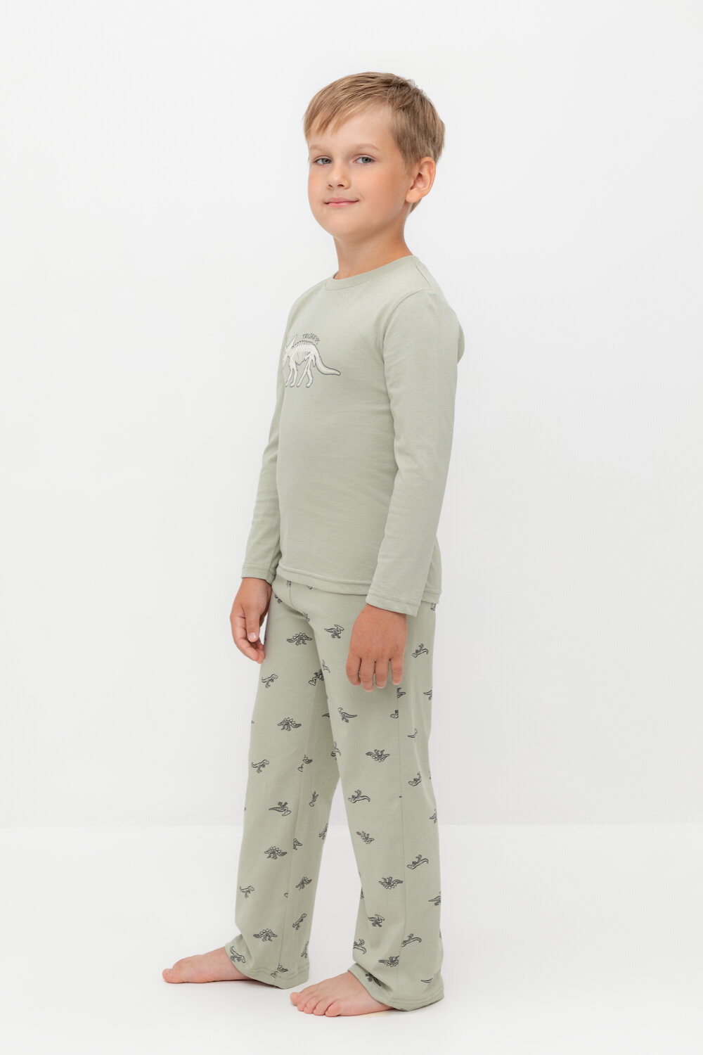 CROCKID Пижама 564986 К 1600 шалфей, маленькие динозавры